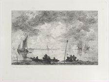 The Moerdyck, after Jan van Goyen, 1871. Creator: Jules-Ferdinand Jacquemart