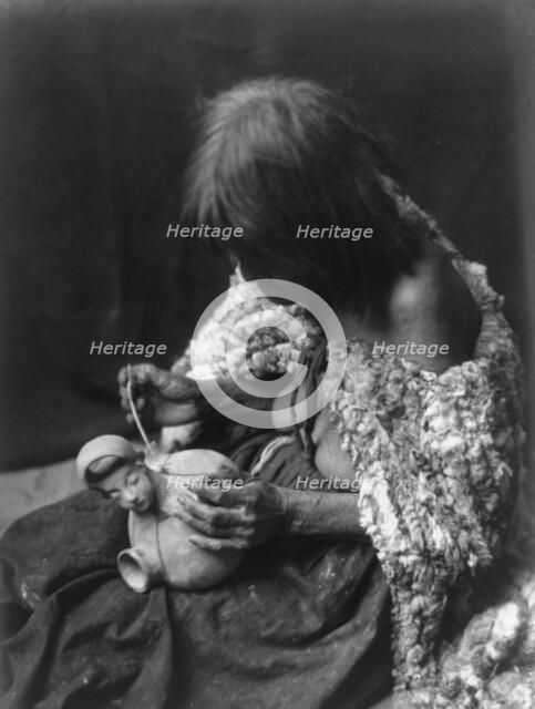 The Mohave potter, c1907. Creator: Edward Sheriff Curtis.