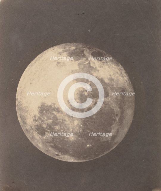 The Moon, 1857-60. Creators: John Adams Whipple, James Wallace Black.