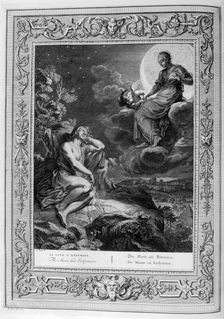 The Moon and Endymion 1733. Artist: Bernard Picart