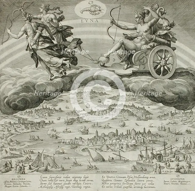 The Moon, c1585. Creator: Johann Sadeler I.