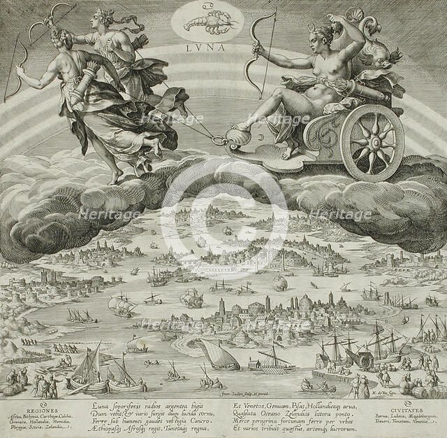 The Moon, c1585. Creator: Johann Sadeler I.