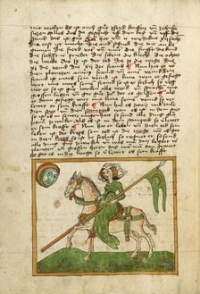 The Moon Represented as a Woman on Horseback, shortly after 1464. Creator: Unknown