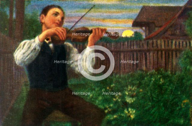 The Moonlight Violinist, c1928. Creator: Unknown.