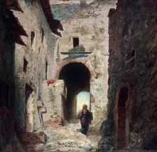 The Moorish Gate 1835. Artist: Eugene Isabey