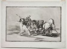 The Moors Settled in Spain, Giving Up the Superstitions of the Koran, Adopted this Art..., 1815-1816 Creator: Francisco de Goya (Spanish, 1746-1828)