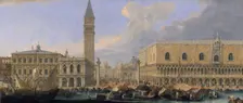 The Molo, Venice, from the Bacino di San Marco, ca. 1709. Creator: Luca Carlevarijs