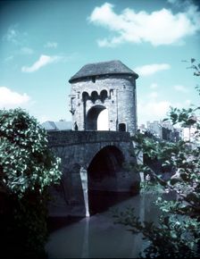 The Monnow Bridge, Monmouth, Monmouthshire, c1955. Creator: Arthur Charles Kirby Ware