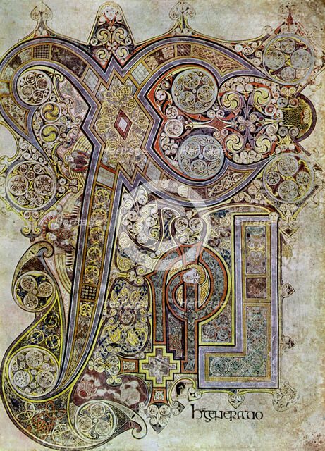 The Monogram Page, 800 AD, (20th century). Artist: Unknown