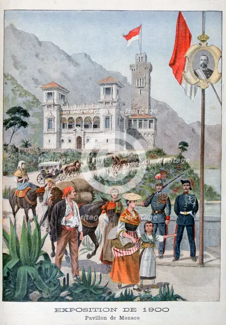 The Monaco pavilion at the Universal Exhibition of 1900, Paris, 1900. Artist: Unknown