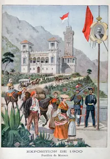 The Monaco pavilion at the Universal Exhibition of 1900, Paris, 1900