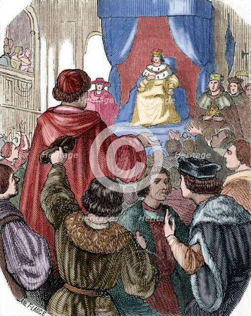 The monarch in the States General, 1506, (1851).  Creator: Dupre.