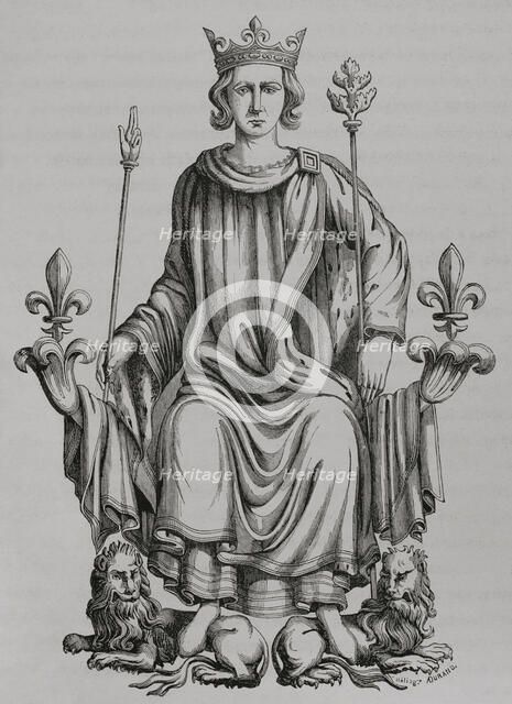 The monarch on his throne, 16th century, (1877).  Creator: Unknown.