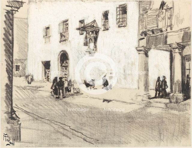 The Monasteries of Alcalá, c. 1903. Creator: Joseph J Pennell.