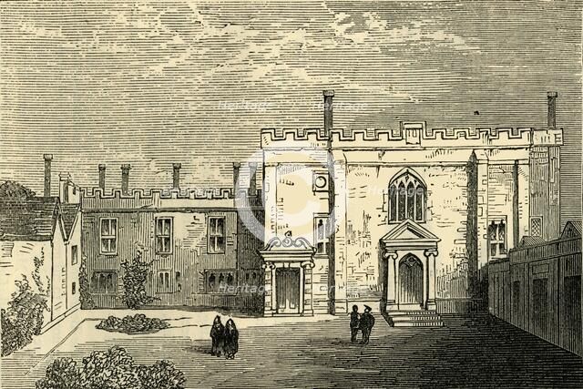 'The Monastery of St. John of Jerusalem, Clerkenwell - The Chapel from the South', (c1872). Creator: Unknown.