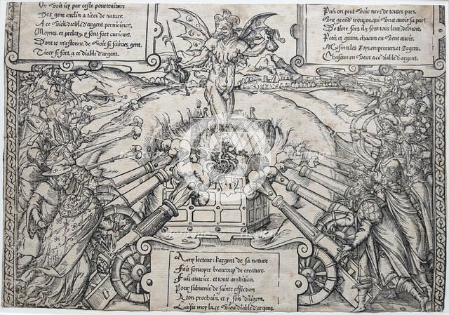 The Money Devil, second half of the 16th century. Creator: Unknown.