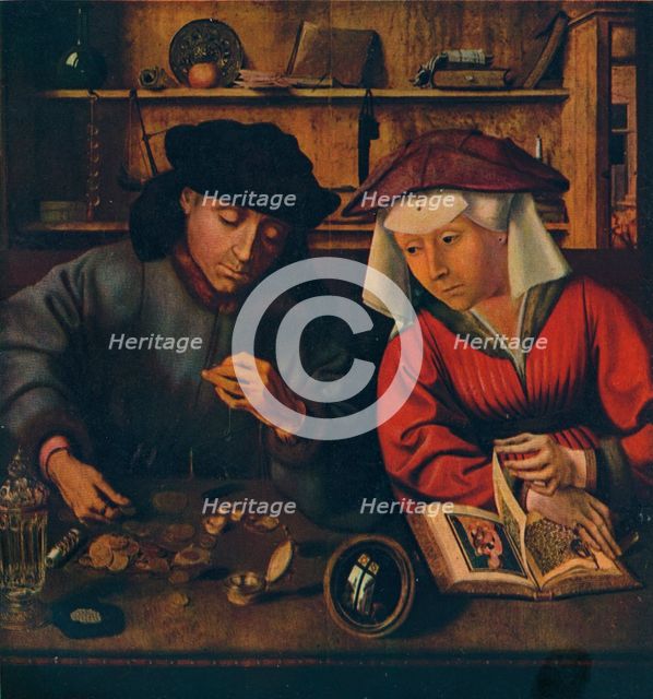 'The Moneylender and his Wife', 1514. Artist: Quentin Metsys I.