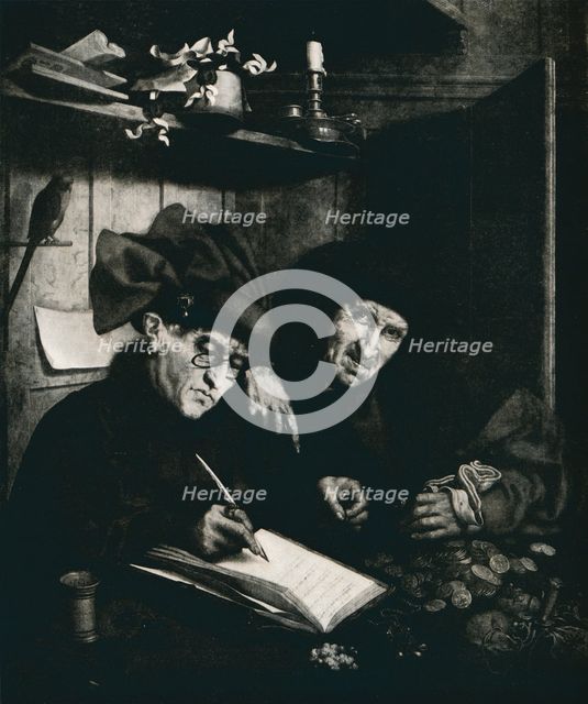 'The Moneylenders', c1515, (1912). Artist: Quentin Metsys I.