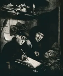 The Moneylenders c1515, (1912). Artist: Quentin Metsys I