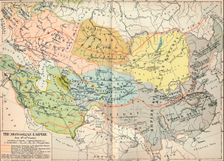 The Mongolian Empire from 12th-15th Century c1903, (1904)