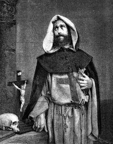 "The Monk" - from a photograph by Mr. Lake Price - from the Exhibition of the Photographic Society, Creator: Henry Duff Linton