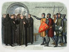 The monks of Christ Church, Canterbury, expelled, 1207 (1864). Creator: James William Edmund Doyle