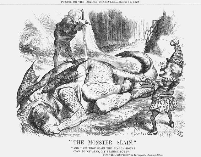 "The Monster Slain", 1872. Creator: Joseph Swain.