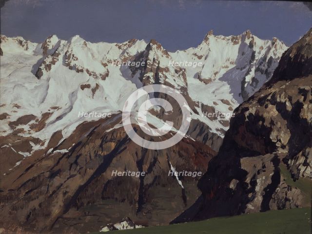 The Mont Blanc mountains, 1897. Artist: Levitan, Isaak Ilyich (1860-1900)