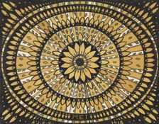 The month of May: rosette with stylized leaves, 1918. Creator: Julie de Graag