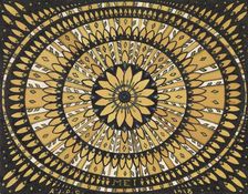 The month of May: rosette with stylized leaves, 1918. Creator: Julie de Graag