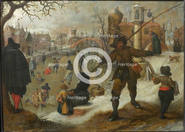 The Month of January, c. 1618. Creator: Vrancx, Sebastiaen (1574-1647).