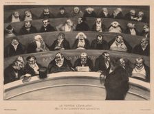 The Monthly Association (plate 18): The Legislative Belly, 1834. Creator: Honoré Daumier (French, 1808-1879); Aubert