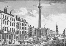 The Monument, City of London, c1755 (1903). Artist: Thomas Bowles