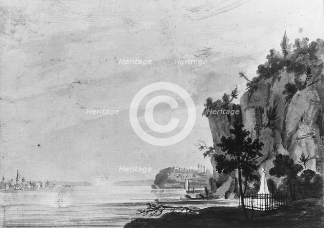 The Monument to Alexander Hamilton at Weehawken, 1811-ca. 1813. Creator: Pavel Petrovic Svin'in.