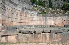 The Monument to the Kings of Argos, Delphi, Greece. Creator: Samuel Magal