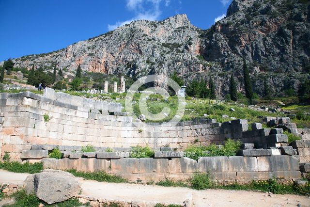 The Monument to the Kings of Argos, Delphi, Greece. Creator: Samuel Magal.