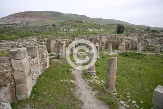 The Monumental Esplanade at Bulla Regia, Tunisia. Artist: Samuel Magal