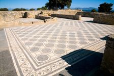 The mosaic floor of House I in the Roman city of Emporiae, Empuries, Spain, 2007. Artist: Samuel Magal