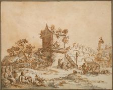 The Moscow Tavern, c. 1773. Creator: Jean Baptiste Le Prince (French, 1734-1781)