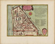 The Moscow Kremlin Map of the 16th century (Castellum Urbis Moskvae), ca. 1600. Creator: Blaeu, Joan (1596-1673)