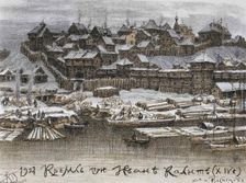 The Moscow Kremlin at the time of Tsar Ivan I Kalita, 1921