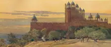 The Mosque and Gate of Victory, Fatehpur Sikri c1880 (1905). Creator: Alexander Henry Hallam Murray