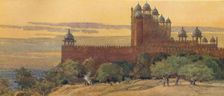 The Mosque and Gate of Victory, Fatehpur Sikri c1880 (1905). Creator: Alexander Henry Hallam Murray
