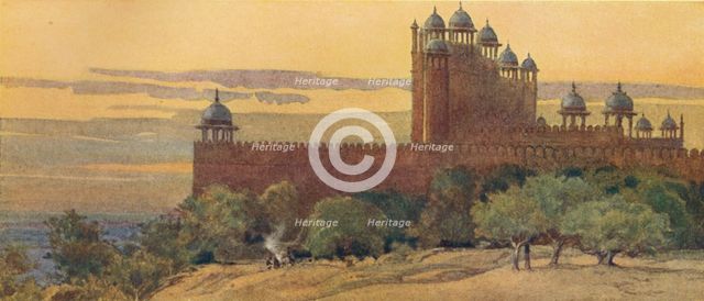 'The Mosque and Gate of Victory, Fatehpur Sikri', c1880 (1905). Creator: Alexander Henry Hallam Murray.