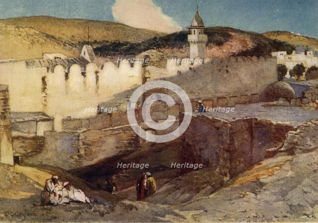 'The Mosque at Hebron Over the Cave of Machpelah', 1902. Creator: John Fulleylove.