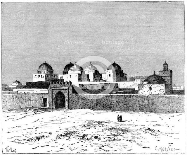 'The Mosque of the Swords, Kairwan', c1890. Artist: Meunier