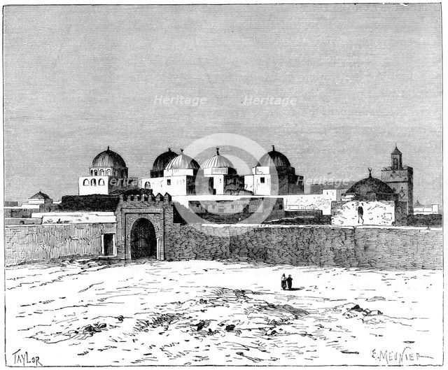 'The Mosque of the Swords, Kairwan', c1890. Artist: Meunier
