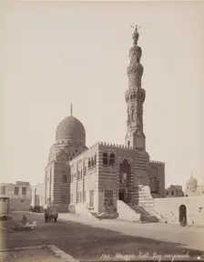 The Mosque of Kait Bey after Restoration, Cairo, c1882. Creator: Felix Bonfils