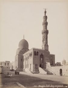 The Mosque of Kait Bey after Restoration, Cairo, c1882. Creator: Felix Bonfils