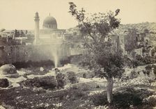 The Mosque of Omar, Jerusalem, 1857. Creator: Francis Frith